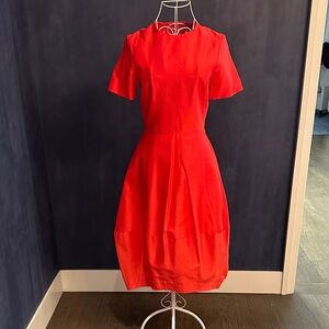 COS Vibrant Red Midi Dress